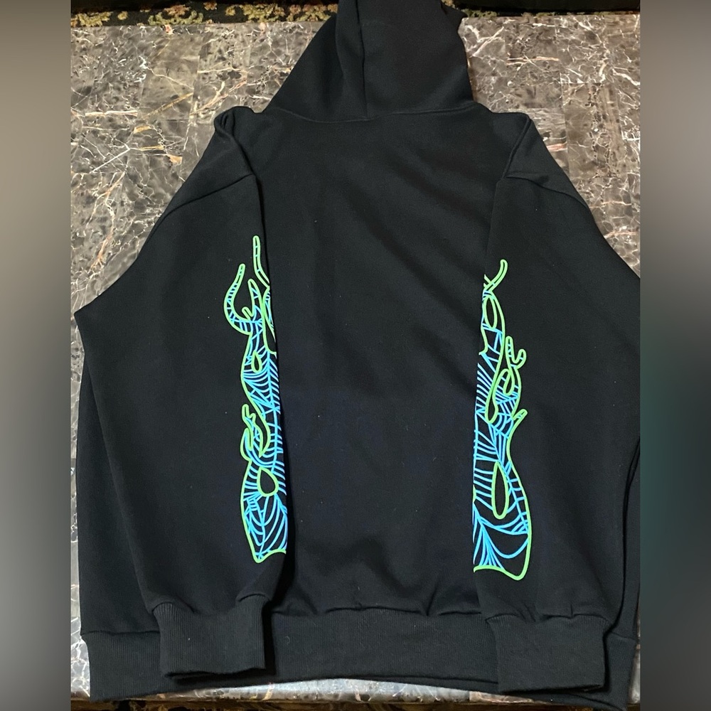 Juice WRLD Rare Atlanta x Sp5der Hoodie Size L(NWOTS) - Picture 3 of 5